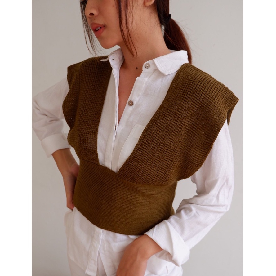 Amora Rope Vest - By Idizstuff / Crop top / Korea Style / Vest Rajut / Vest Crop / Vest Tali / Vest 