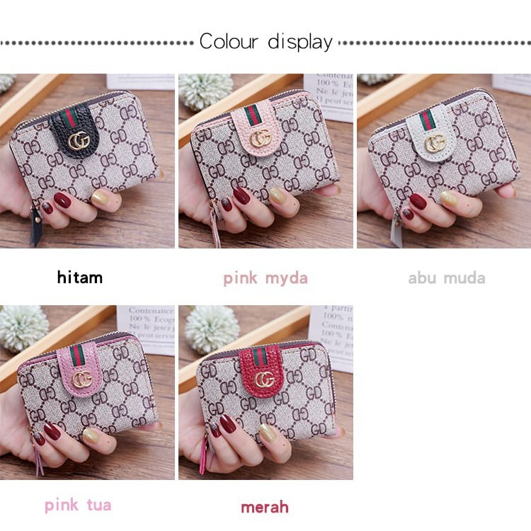 ( Fy ) COD DOMPET WANITA  G01 DOMPET IMPORT MOTIF GD LIPAT MURAH ORIGINAL DOMPET MINI