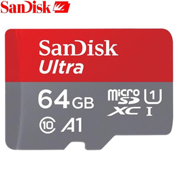 SanDisk Ultra A1 Micro SD Card 64gb 120MBps Class 10 - Garansi Resmi