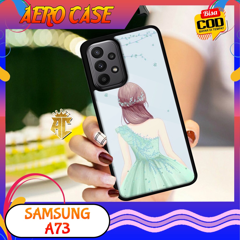 CASE SAMSUNG A73 - Casing SAMSUNG A73 Terbaru AERO STORE [ MOTIF gaun ] Silikon - Case Hp - Case Mew