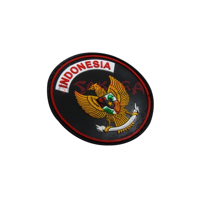 Patch Rubber Garuda Indonesia Bulat dan Kotak