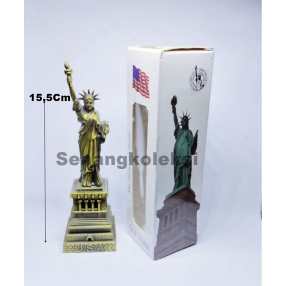 

PROMO Miniatur Patung Menara Liberty Statue Tower USA senangkoleksi