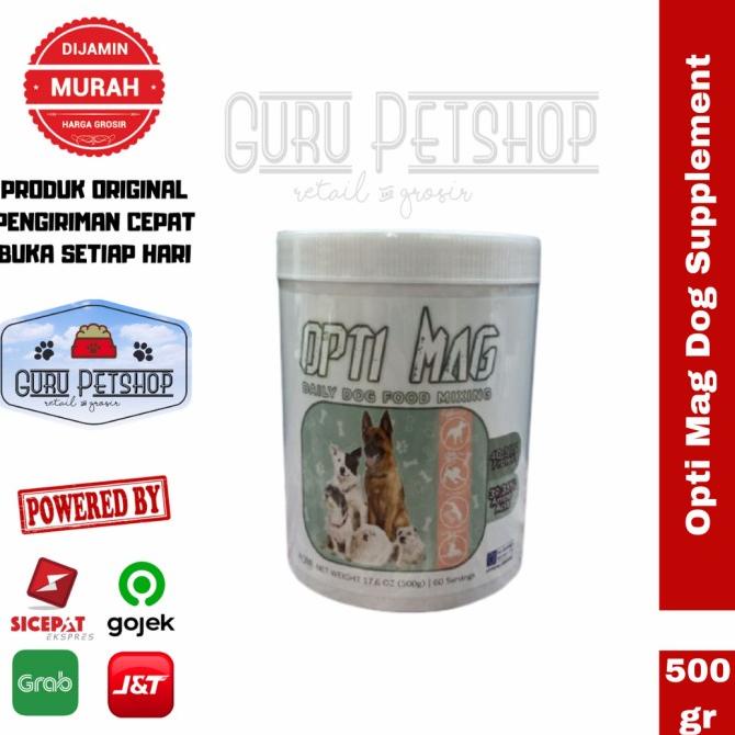 Opti Mag Dog Supplement 500gr Multivitamin Supplemen Makanan Anjing