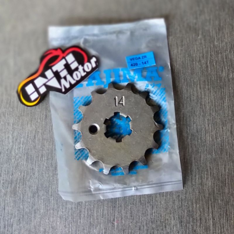 Gir Depan 420/14 Vega ZR front gear 420 14 T Merk Tajima Ger Dpn Motor VegaZR Gear Vega Z R s ukuran
