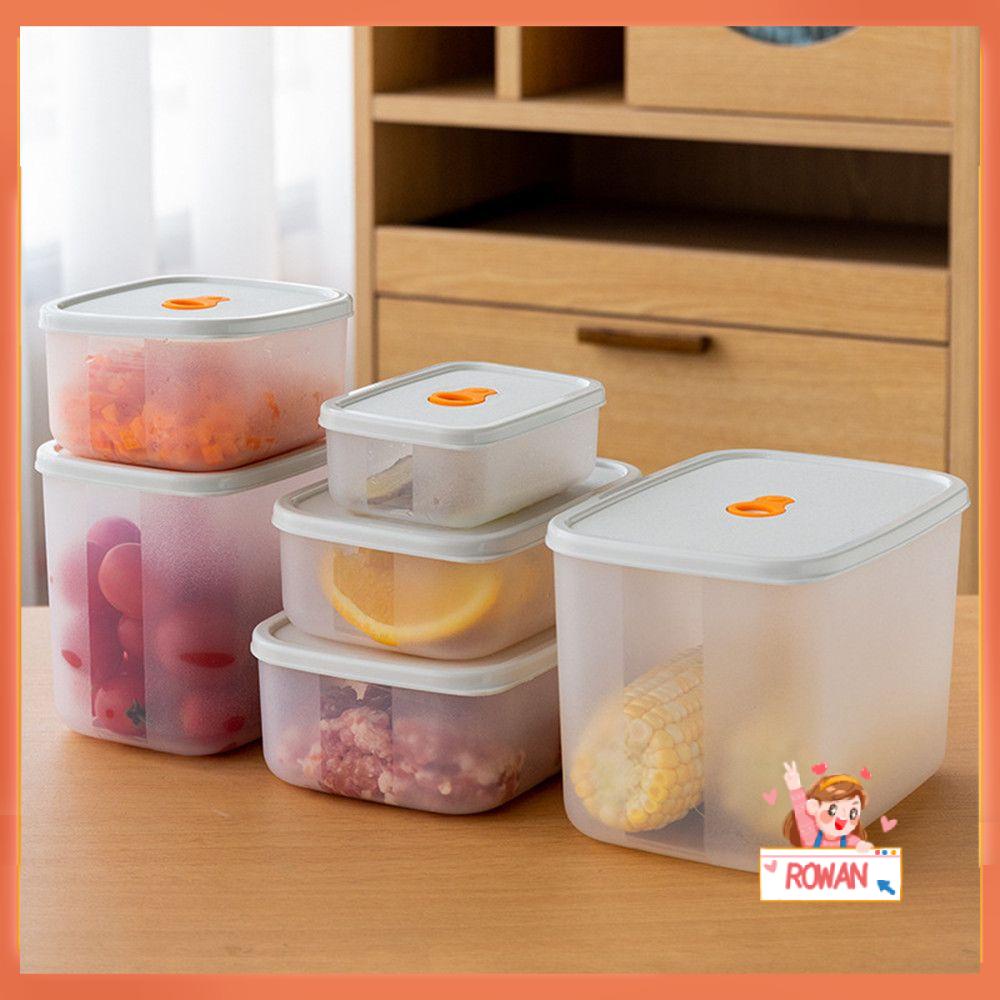 R- Toples Kontainer Makanan Anak Motif Bunga Dengan Nampan Susun Untuk Kulkas