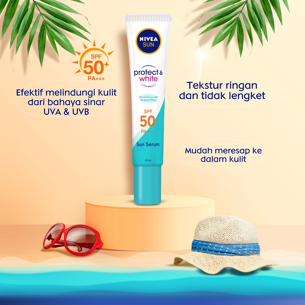 NIVEA Sun Serum &amp; Vitamin Sun Care Sunscreen Spf 50 PA+++ - 30ml