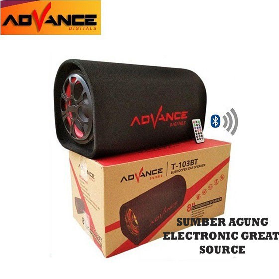 Advance T103BT 8inch Speaker Subwoofer Aktif Untuk Mobil Atau Di Rumah
