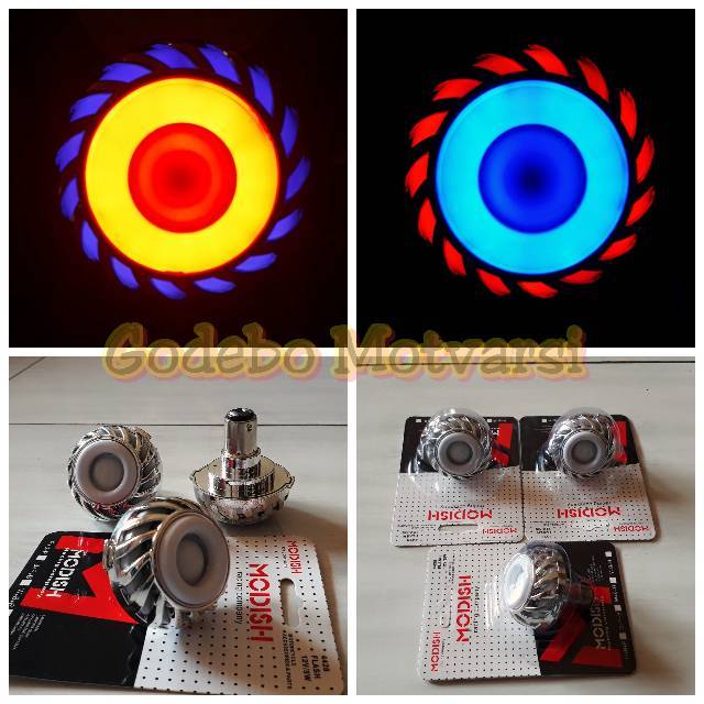 LAMPU STOP PROJIE REM BELAKANG SATRIA FU VIXION MIO BEAT SCOOPY FINO VARIO DLL MODEL KIPAS