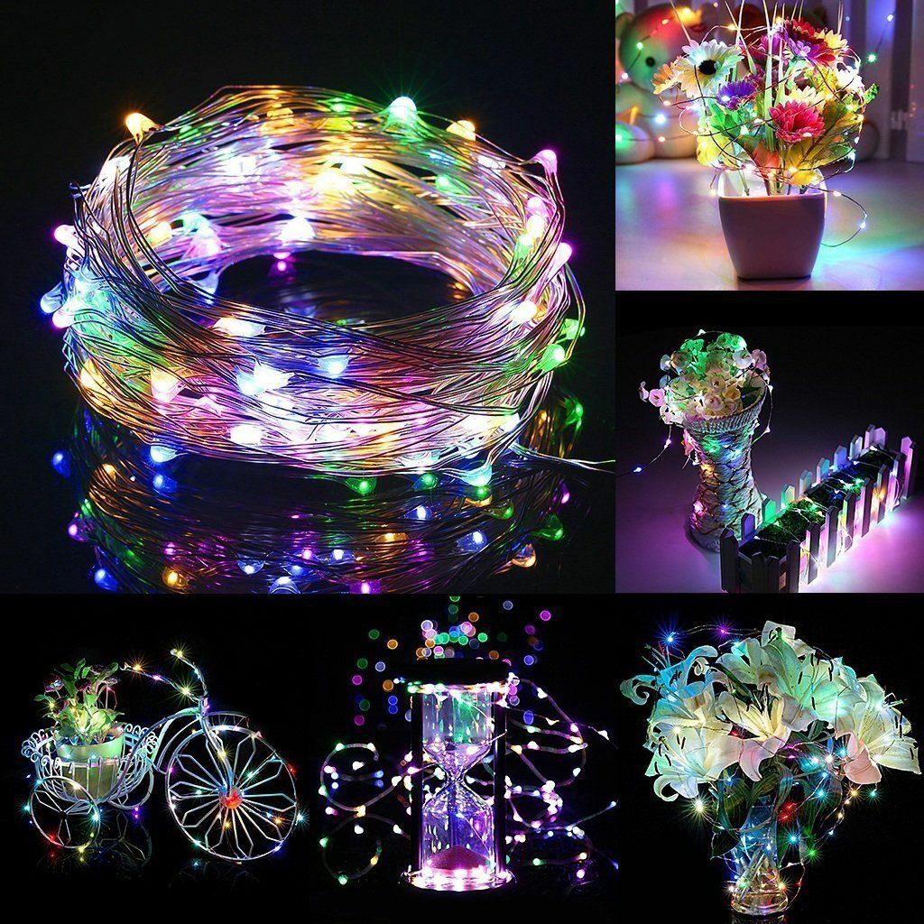 【P&amp;T】1M/5M/10M USB LED String Light  LED Copper Wire String Fairy Lights Christmas Party Decor