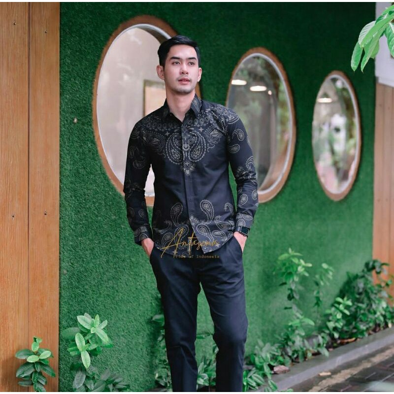 KANIGARA KEMEJA BATIK PRIA MODERN SLIMFIT FULL FURING