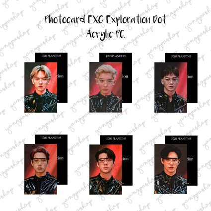[READY / SET] EXPLORATION DOT ACRILIC EXCK PHOTOCARD FAN MADE UNOFFICIAL AKRILIK YANGPASHOP SEHUN CH