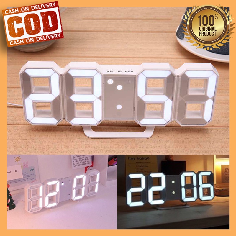Jam Meja Digital Led / Jam Digital Led / Jam Digital Meja / Jam Meja Unik / Jam Weker Digital
