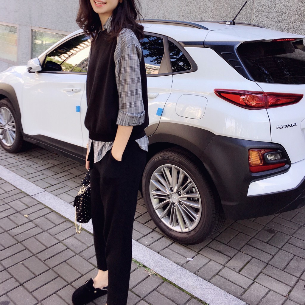 Baju Rompi Wanita Vest Rajut Wanita Korean Style V Neck Premium Knit Korea Kekinian Terbaru Import