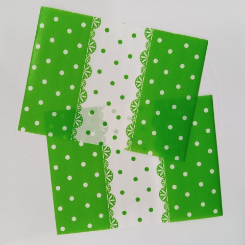 Plastik Candy Motif Polkadot Green/ plastik bungkus permen motif polkadot