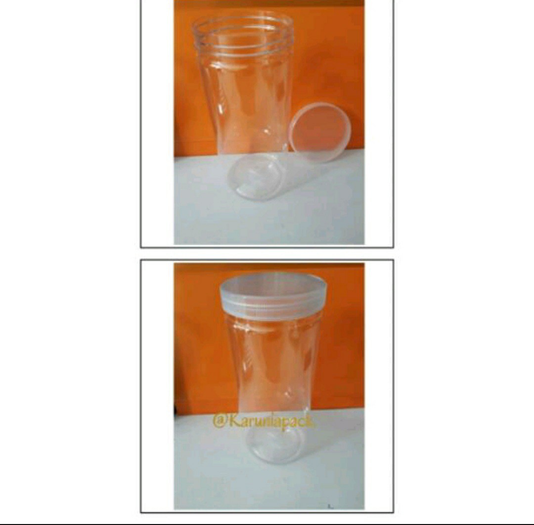 Toples Jar Cylinder 1300 Ml Tutup Bening