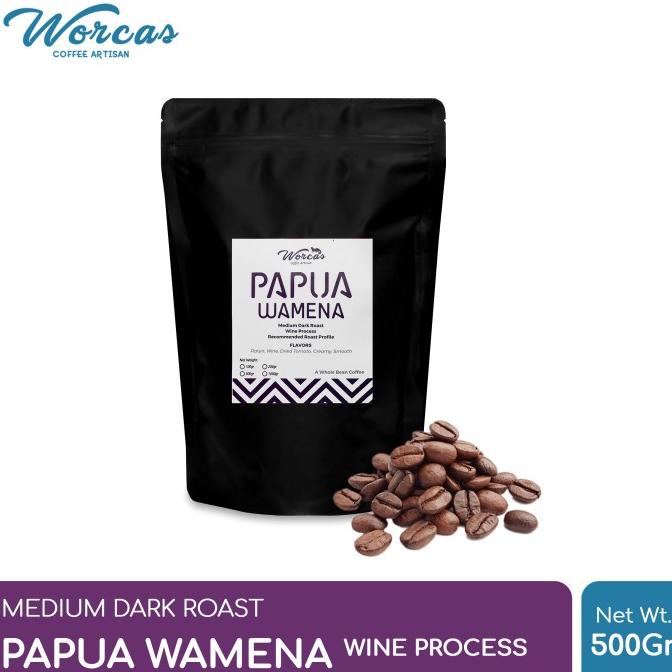 

Kopi Arabica Papua Wamena "Wine Process" 500 Gram Medium Dark Roast