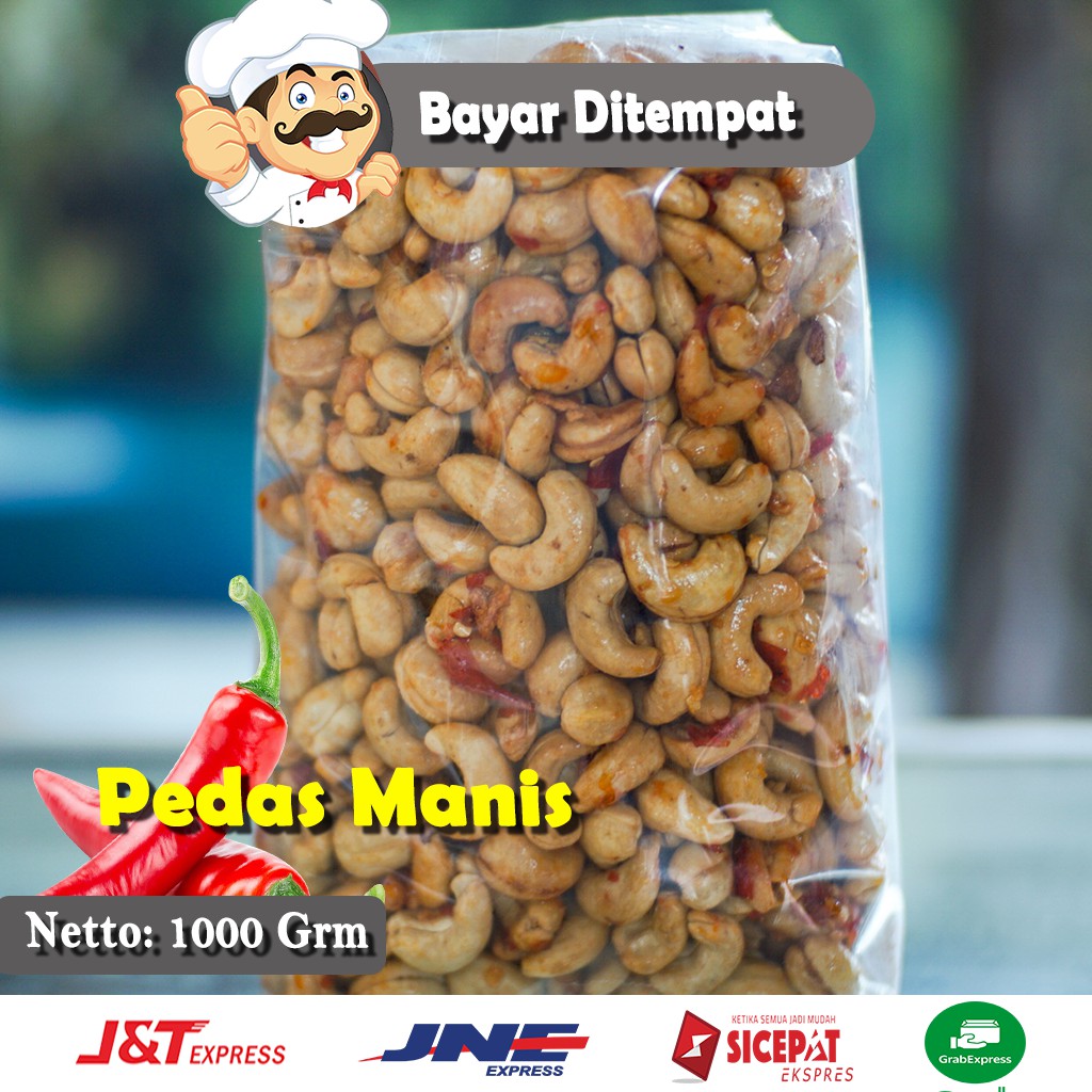 

1Kg Spesial Pedas Manis Kacang Mete Mede Grade A Original Wonogiri