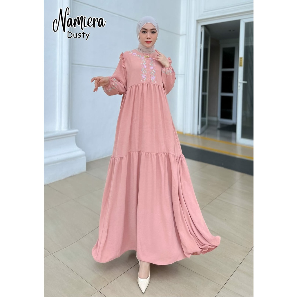 GAMIS KONDANGAN NAMIERA SIMPLE BORDIR ASLI