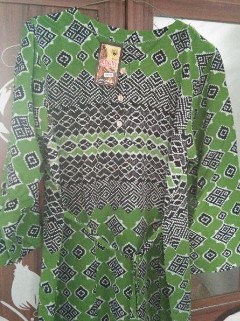 Daster  Gamis Batik Murah Ukuran  Jumbo Lengan Panjang Untuk Busui  Motif Wadimor