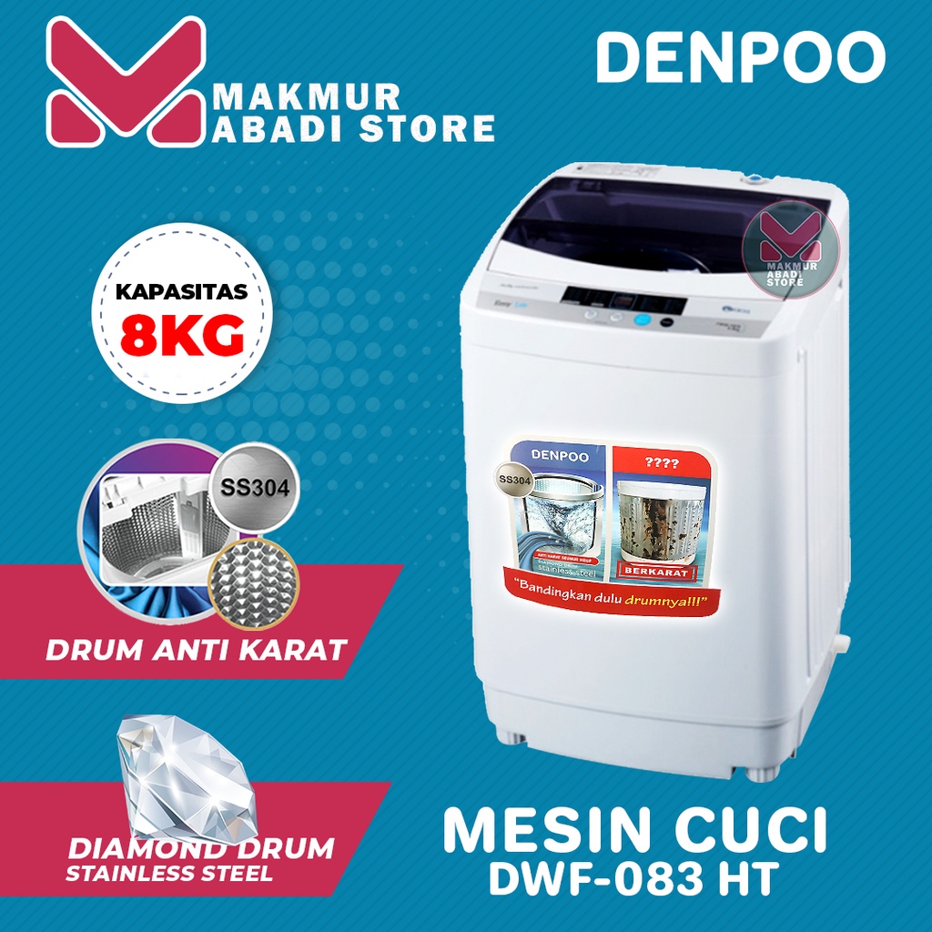 Denpoo Mesin Cuci DWF 083 HT 8 KG