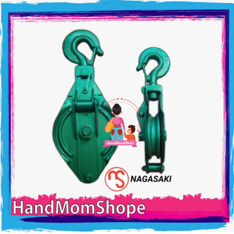 (HMS) Snatch Block 4 Ton Kerekan Katrol Single Shave