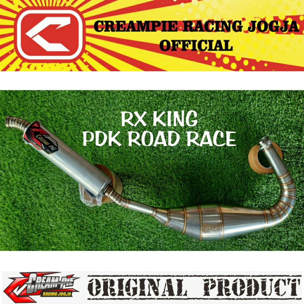 Knalpot Creampie RX King PDK Road Race Stainless Asli