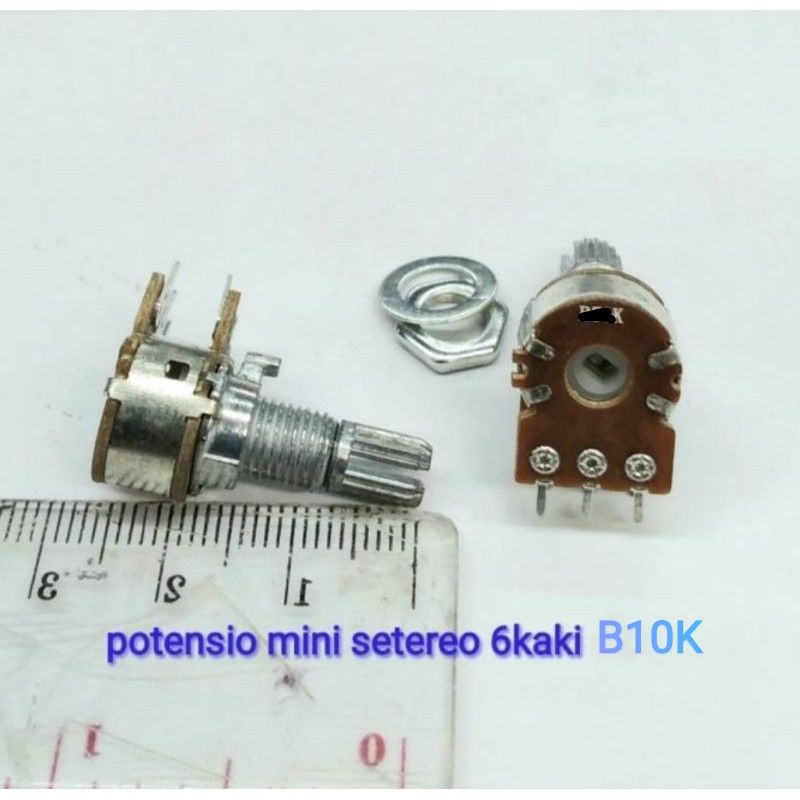 Potensio Mini 6 Kaki B10K