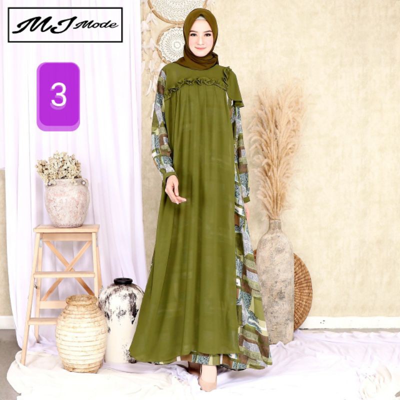 GAMIS WANITA CANTIK KHADIJAH Dress  by MJ Mode ORI #42