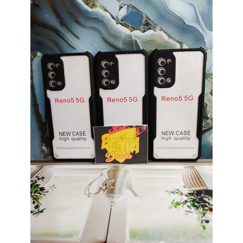 CASE OPPO RENO 5 4G/RENO 5 5G - CASE SHOCKPROOF ARMOR BENING PLUS PELINDUNG KAMERA RENO 5 4G/RENO 5G - BD