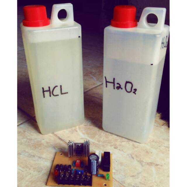 1 Paket Cairan  Etching PCB H2O2 HCL  Shopee Indonesia