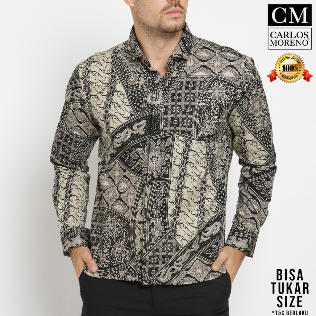 Carlos Moreno Kemeja Batik Pria - Abimanyu