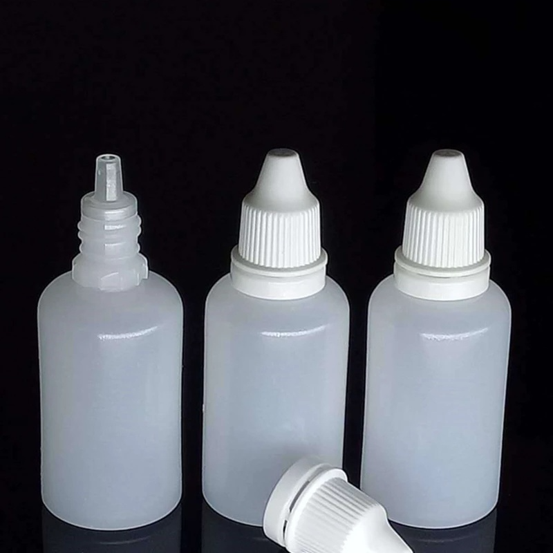 1pc Botol Plastik PE Kosong 5Ml - 100Ml Dengan Tutup Ulir Untuk Lem Cair / Minyak