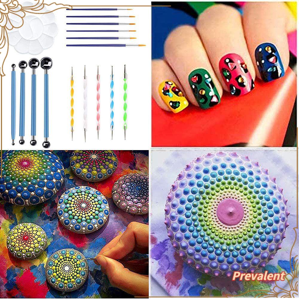 16pcs / set Pen Dotting Mandala Untuk Kerajinan Tanah Liat