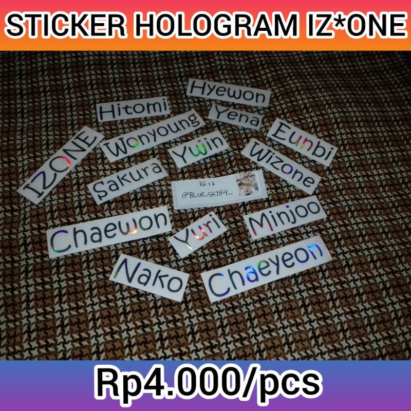 

sticker hologra izone