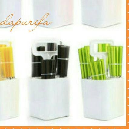 ✵ SENDOK MAKAN VICENZA STAINLEES STEEL CUTLERY SET V241C - Kuning ➽