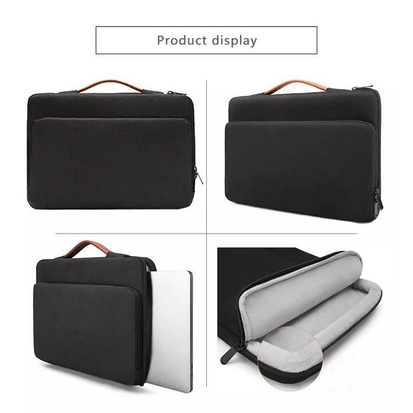 Tas Laptop Jinjing Handstrap Extra Protective Case 14 15 inch