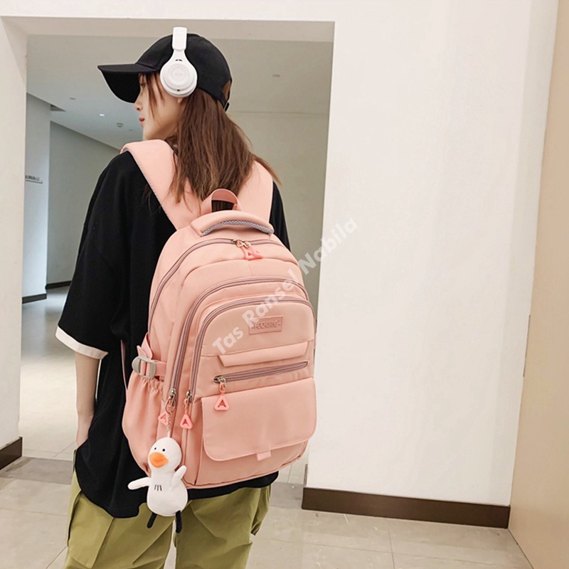 Tas Sekolah Anak Perempuan SMP SMA Ransel Wanita PREMIUM Backpack Besar