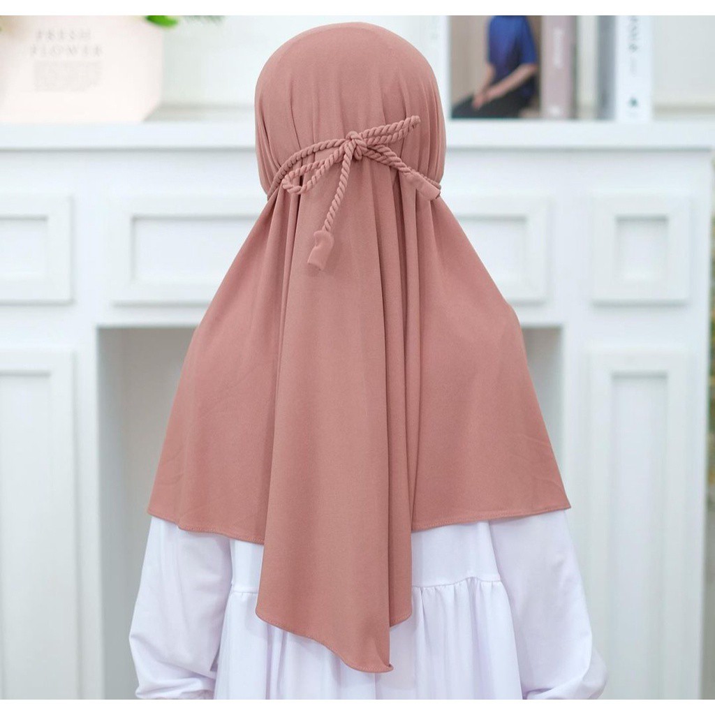 Jilbab Anak Bergo Pet Ropel Milea Tali Kepang 3 - 12 Tahun Original By. AL-COLLECTION Hijab Anak TK Kerudung Anak Perempuan Husna kids