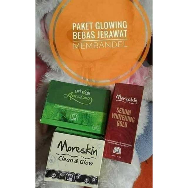 PAKET GLOWING BEBAS JERAWAT (ORI NASA)DAPAT SERUM YA