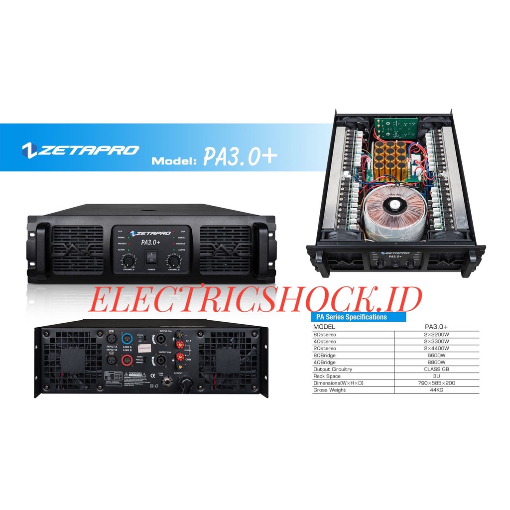 POWER AMPLIFIER ZETAPRO PA 3.0+ / ZETAPRO PA 3.0 + ORIGINAL
