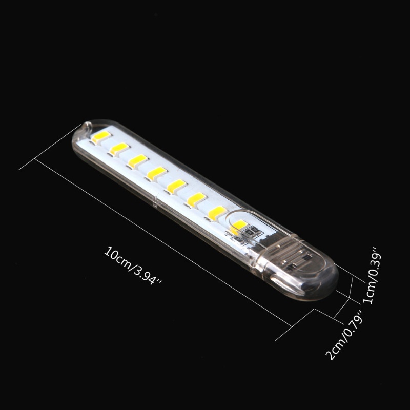 zzz Mini Mobile Power USB LED Lamp DC5V 8 LED Computer Portable USB Gadget Lighting