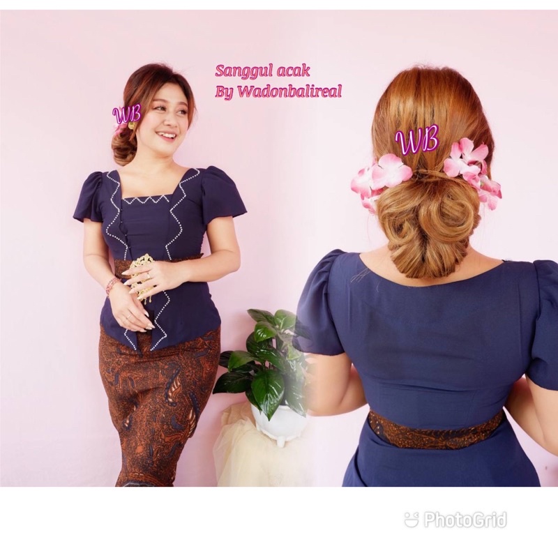 rambut  acak /sanggul acak wadon bali /sanggul  model lurus /sanggul acak wave/sanggul instan modern