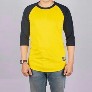 Tshirt Kaos  Raglan Lengan Panjang Unisex Cewe Cowo 