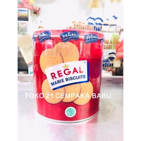 

Regal Marie Biscuits Kaleng 550 Gram | Regal Biskuit Marie Murah 550Gr