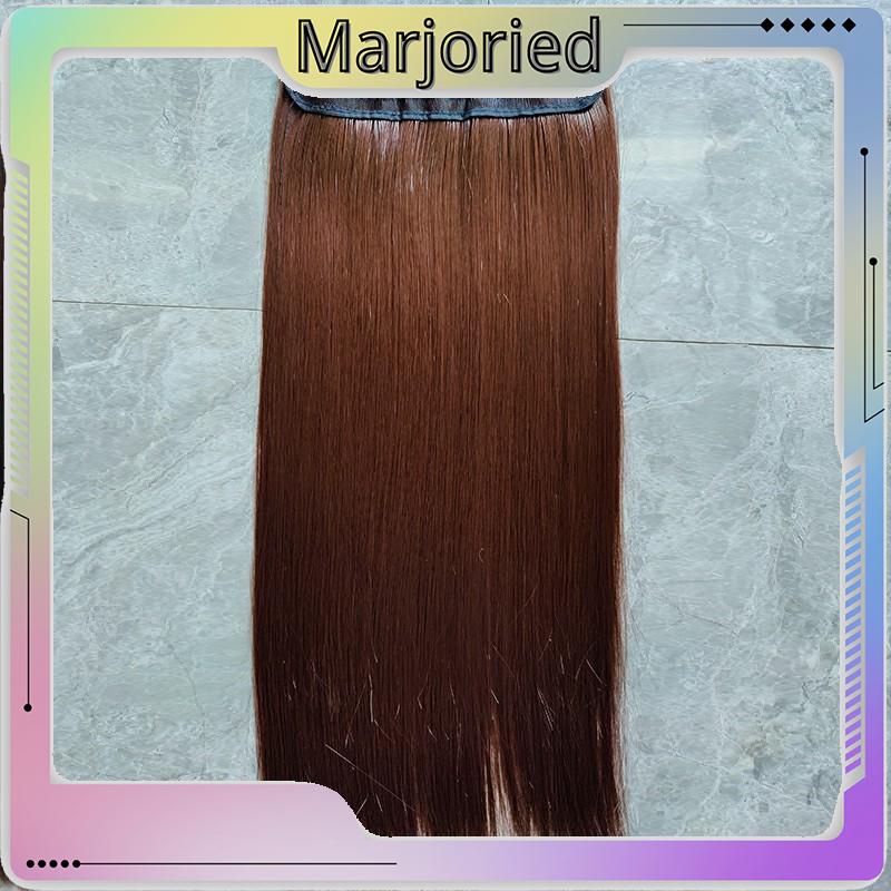 Wig lima klip rambut lurus panjang potongan wig One piece serat kimia potongan rambut-MJD-MJD