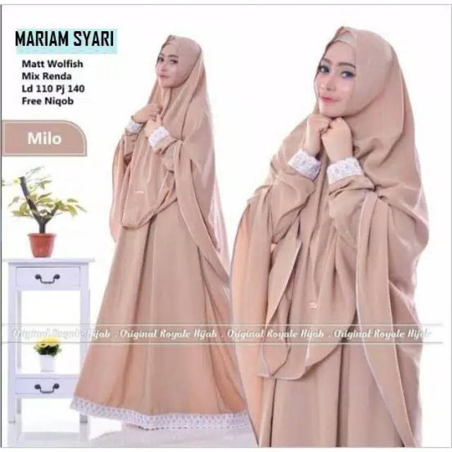Mariam syari | Gamis Dewasa | Gamis Syari'i | Pakaian Muslim | Pakaian Wanita | Pakaian Syari