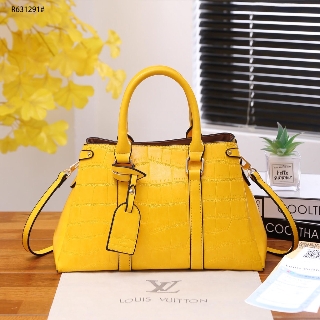 Croco 2 Way Bag Gold Hardware R631291