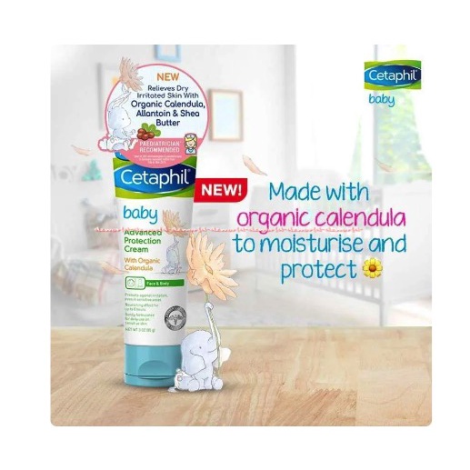 Cetaphil Baby Advanced Protection 85gr Cream With Organic Calendula Cetapil Bayi Krim Organik