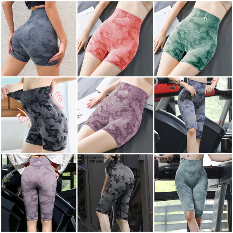 Legging Short Sport Model High Waist Wanita ORI Premium/Legging Pendek Olahraga Yoga Aerobik Gym Wor