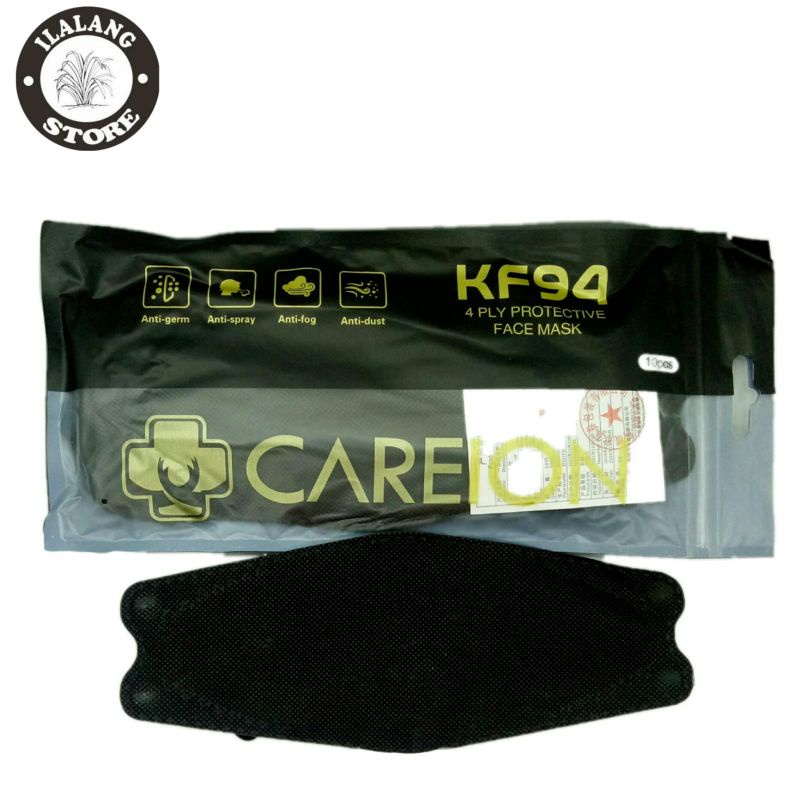 MASKER KF CAREION ISI 10 HITAM